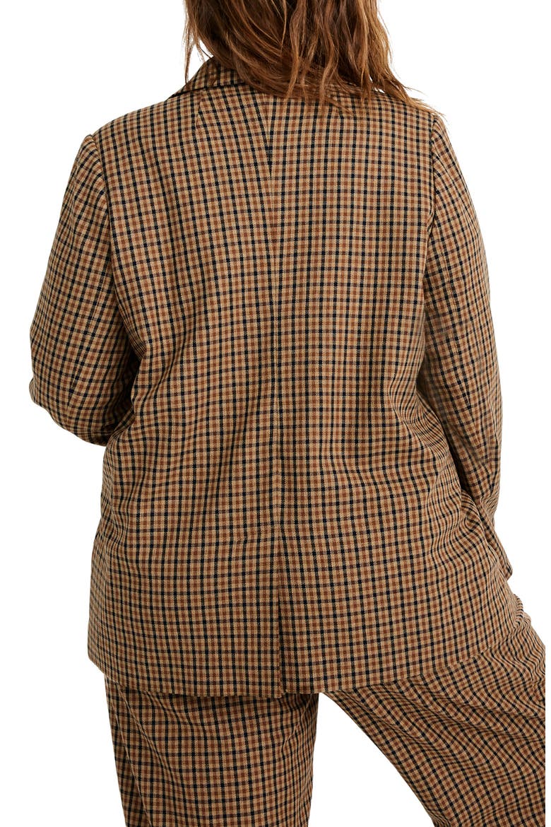 Caldwell Plaid Double-Breasted Blazer, Alternate, color, DESERT