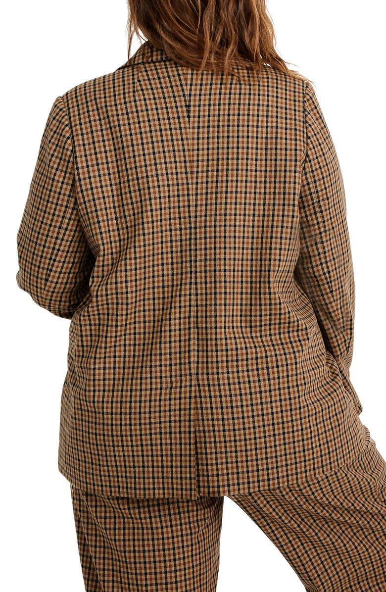 Madewell Caldwell Plaid Double-Breasted Blazer, Alternate, color,