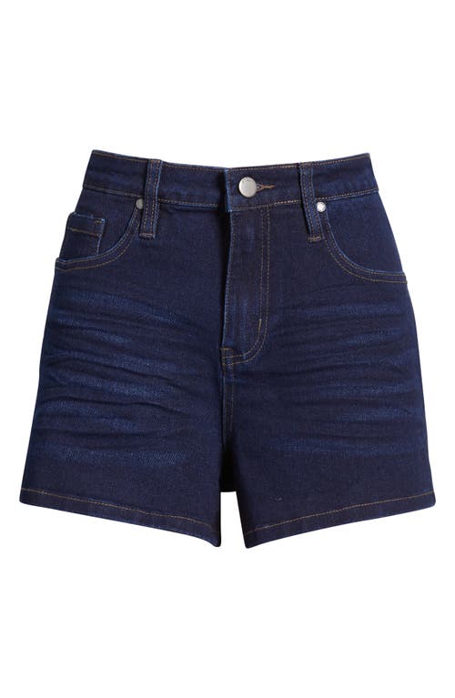 Ptcl Rose High Waist Denim Shorts In Rinse