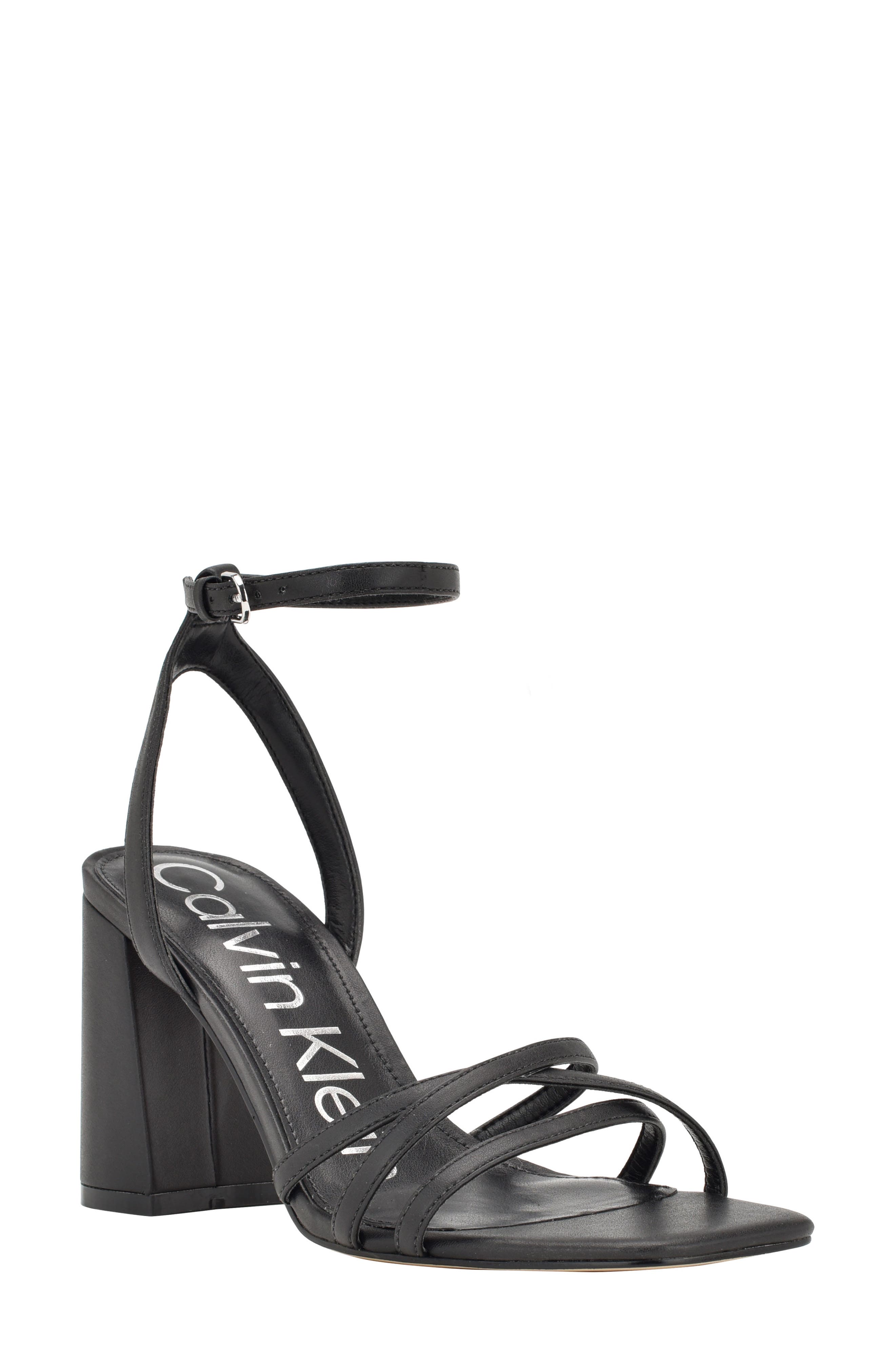 Calvin Klein Qalat Ankle Strap Sandal, Main, color, 