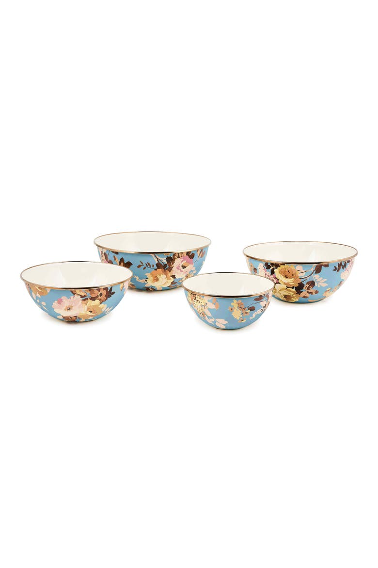 Wild Rose Slate Large Everyday Bowl, Alternate, color, BLUE