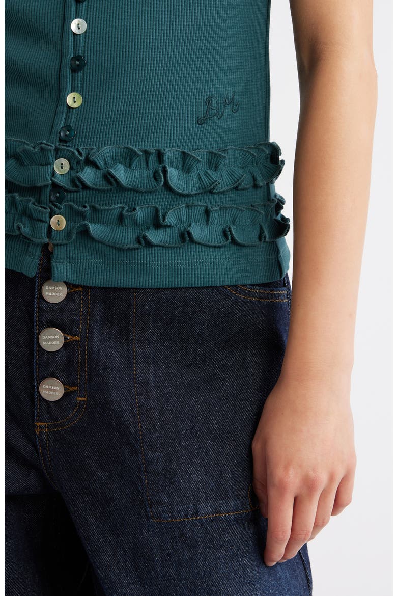Ember Ribbed Tank, Alternate, color, GREEN