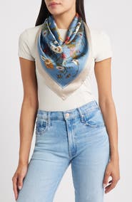 Tasha Floral Satin Scarf