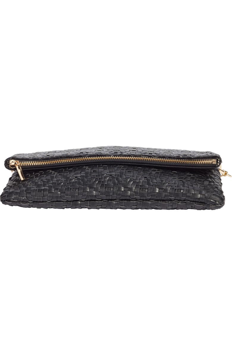 Sole Society Lisbeth Weave Foldover Clutch, Alternate, color,