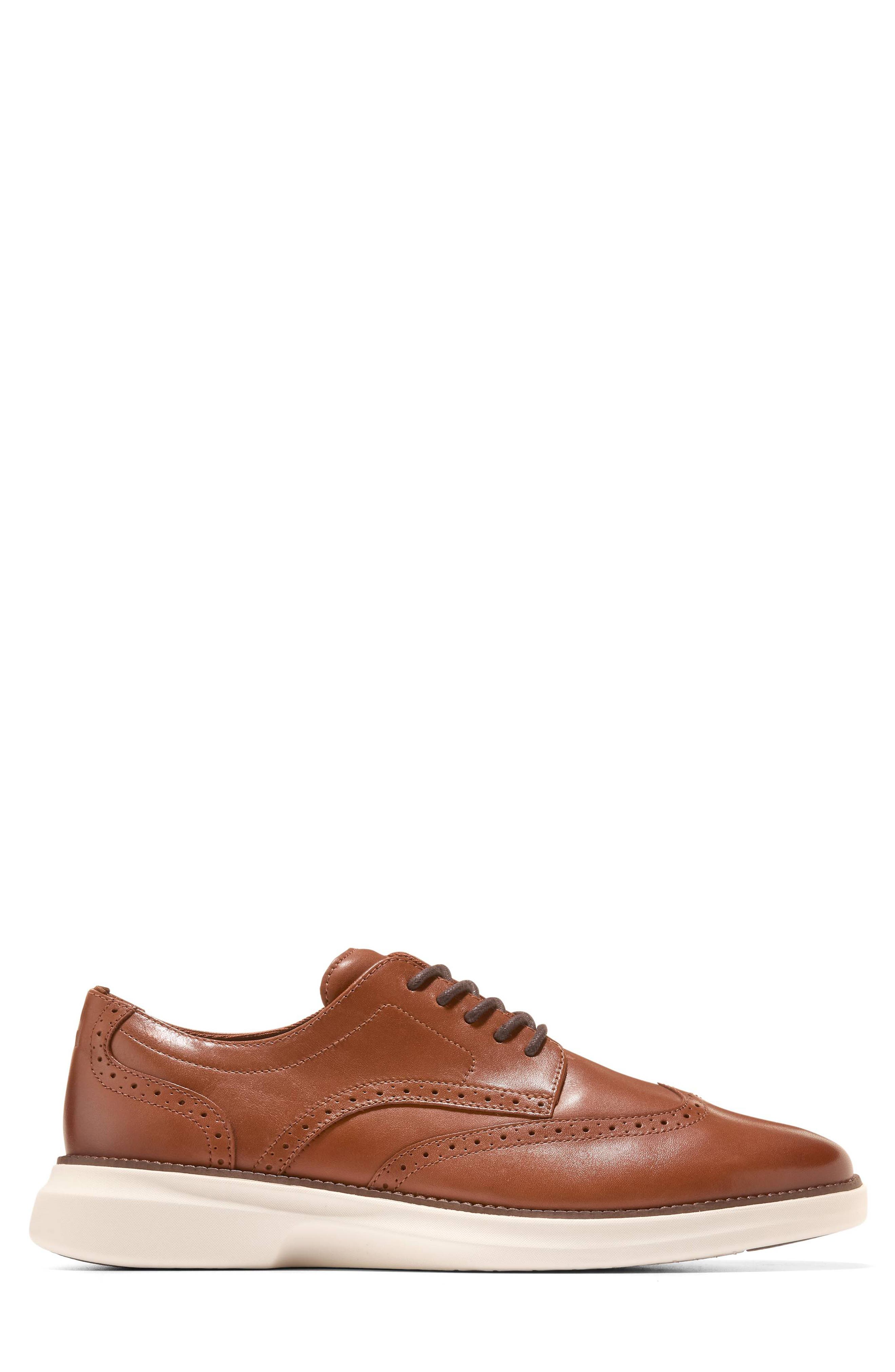 Grand Shadowlite Wingtip Derby, Alternate, color, BRITISH TAN / IVORY
