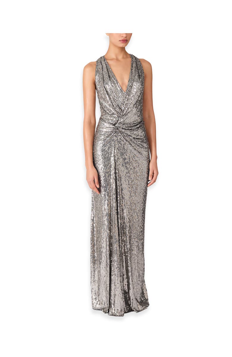 Jenny Packham Isoline Maxi Dress, Alternate, color, Shadow Grey