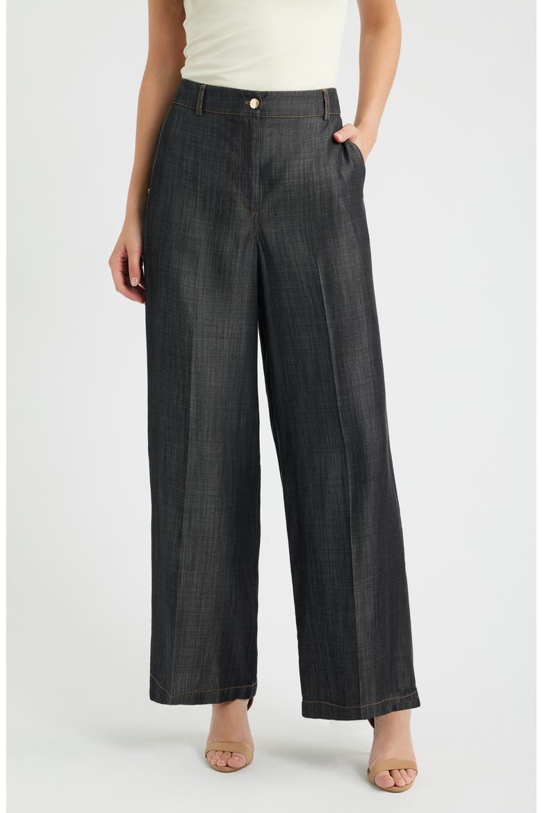 The Madison Wide Leg Jeans, Main, color, DARK DENIM