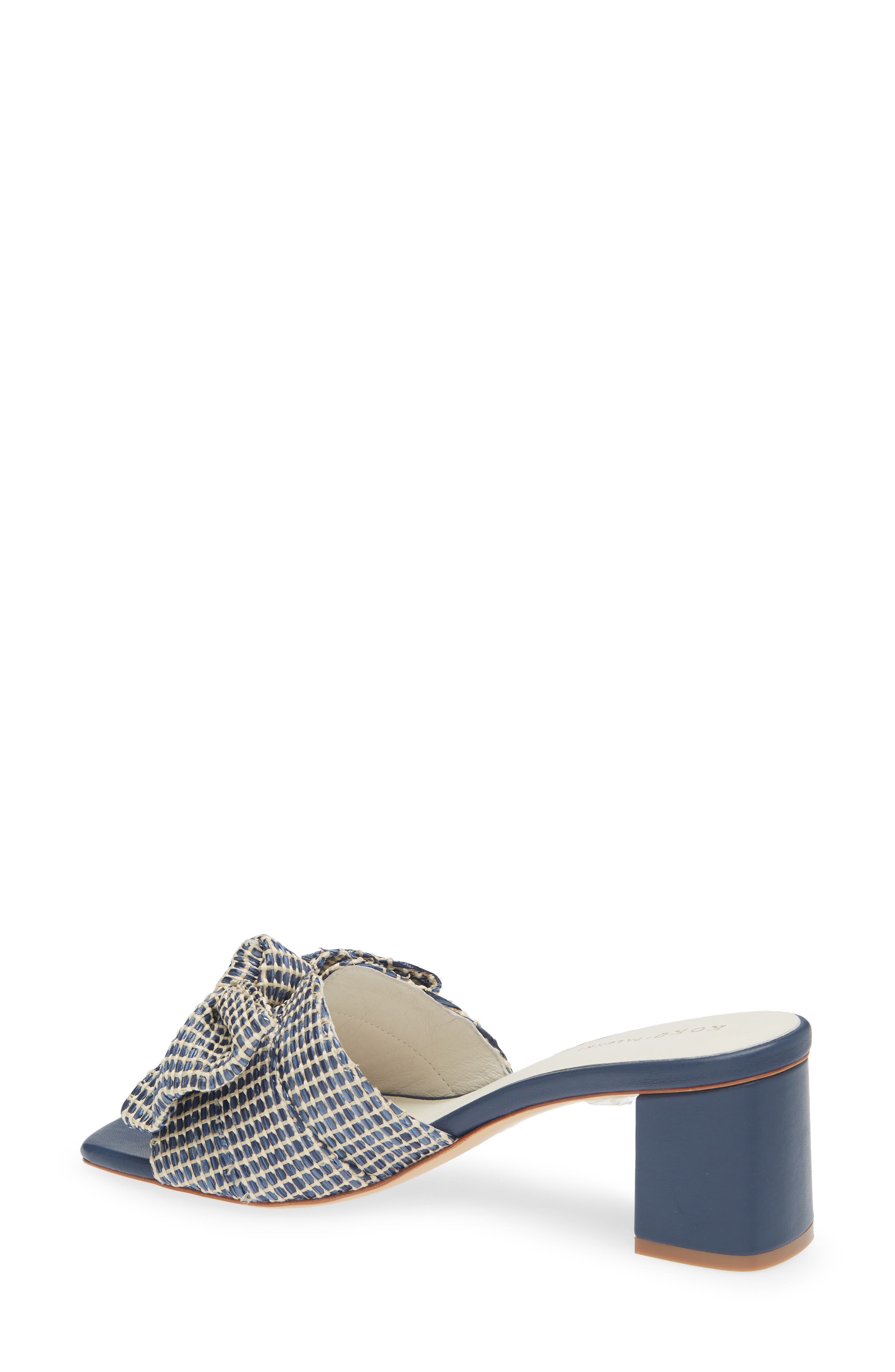 KOKO + PALENKI Kim 2 Slide Sandal, Alternate, color, Navy Raffia