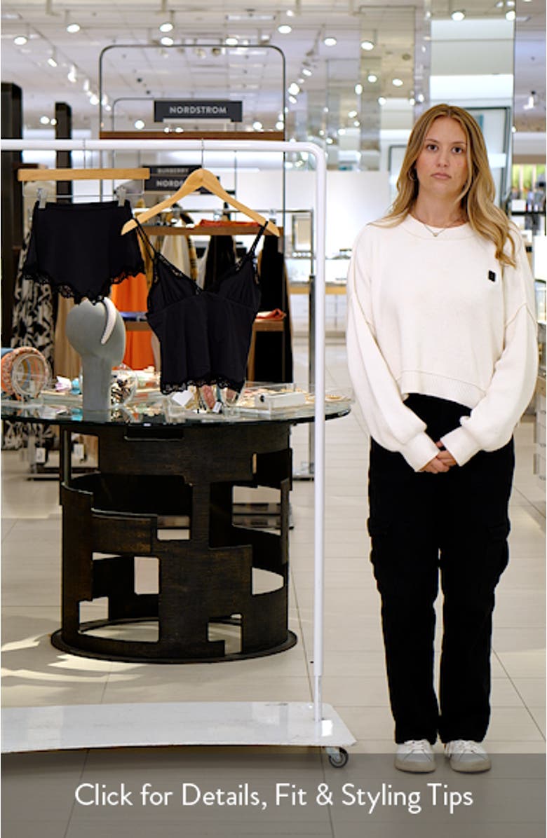 Fits Everybody Lace Trim Crop Camisole & Shorts Pajamas, sales video thumbnail