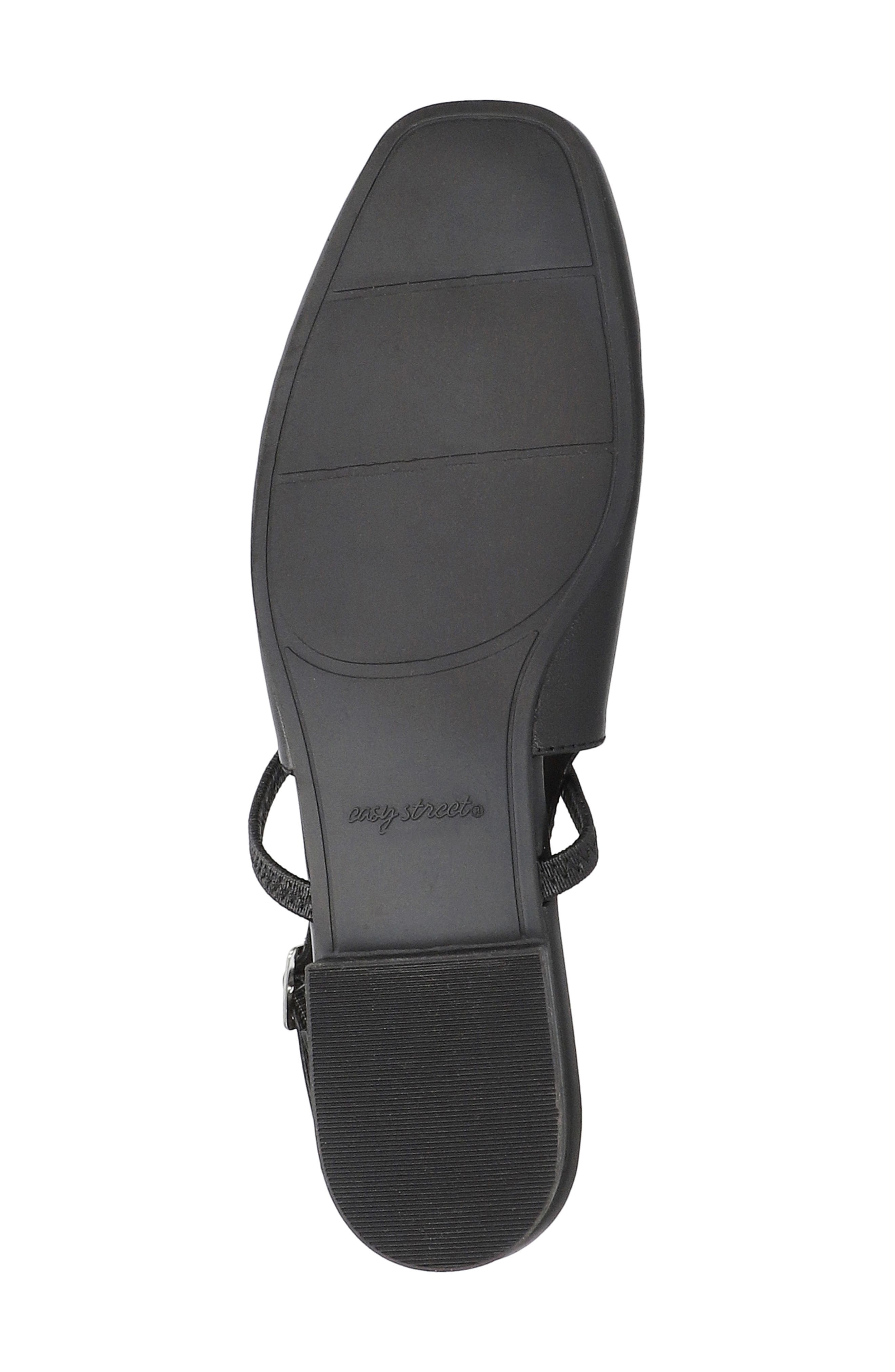 EASY STREET Blake Slingback Flat, Alternate, color, Black
