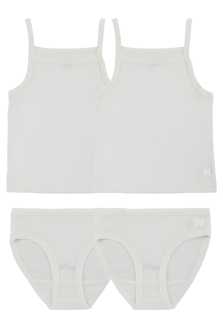 Cotton Girl Set, Main, color, White