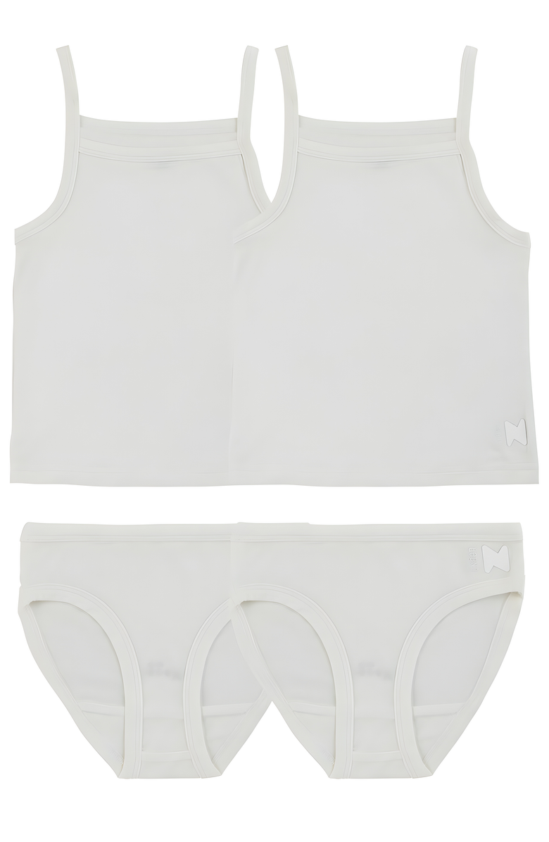 NoggiWear Cotton Girl Set, Main, color, White