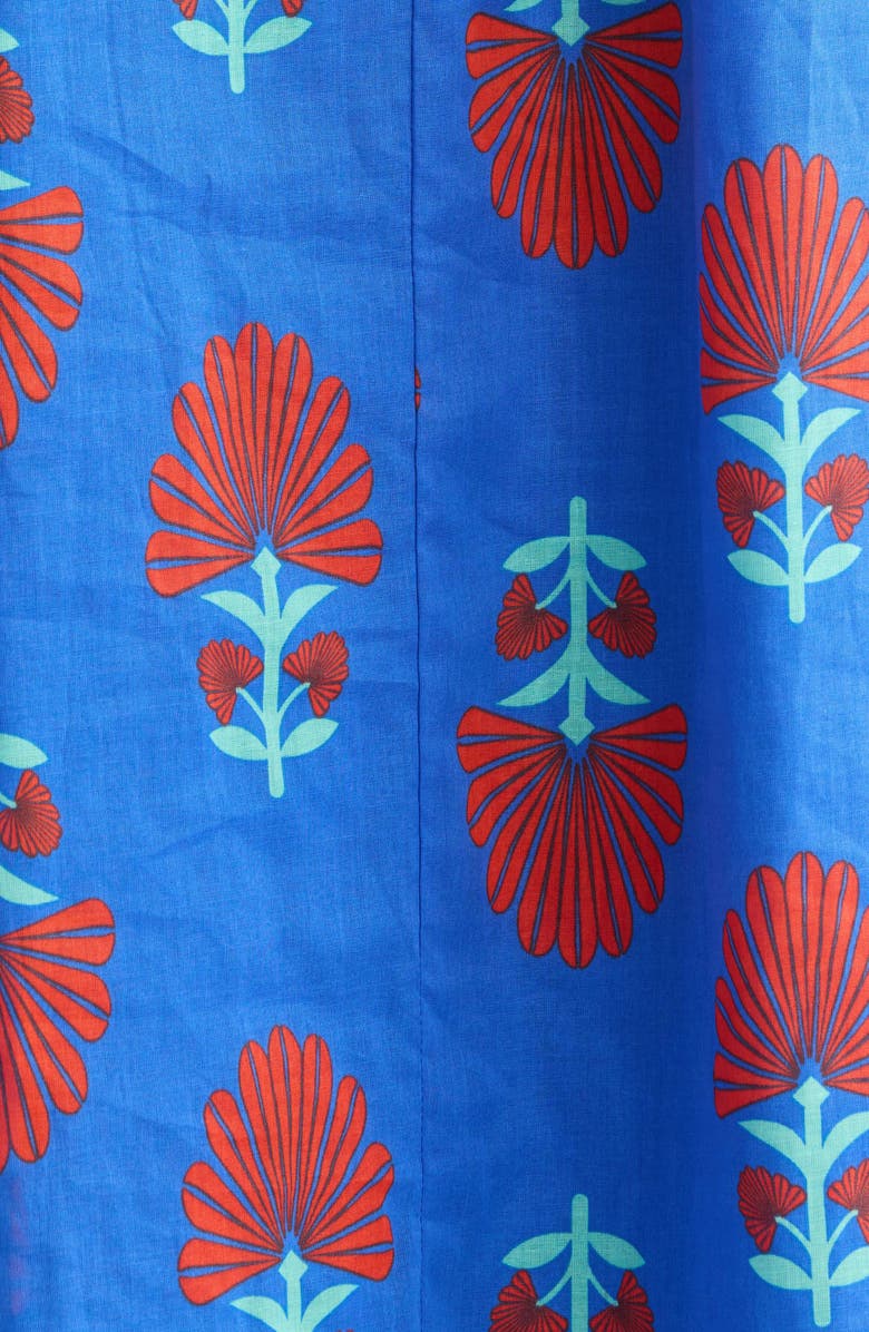 SUGARLIPS Riela Floral Cotton Sundress, Alternate, color, Blue-Red