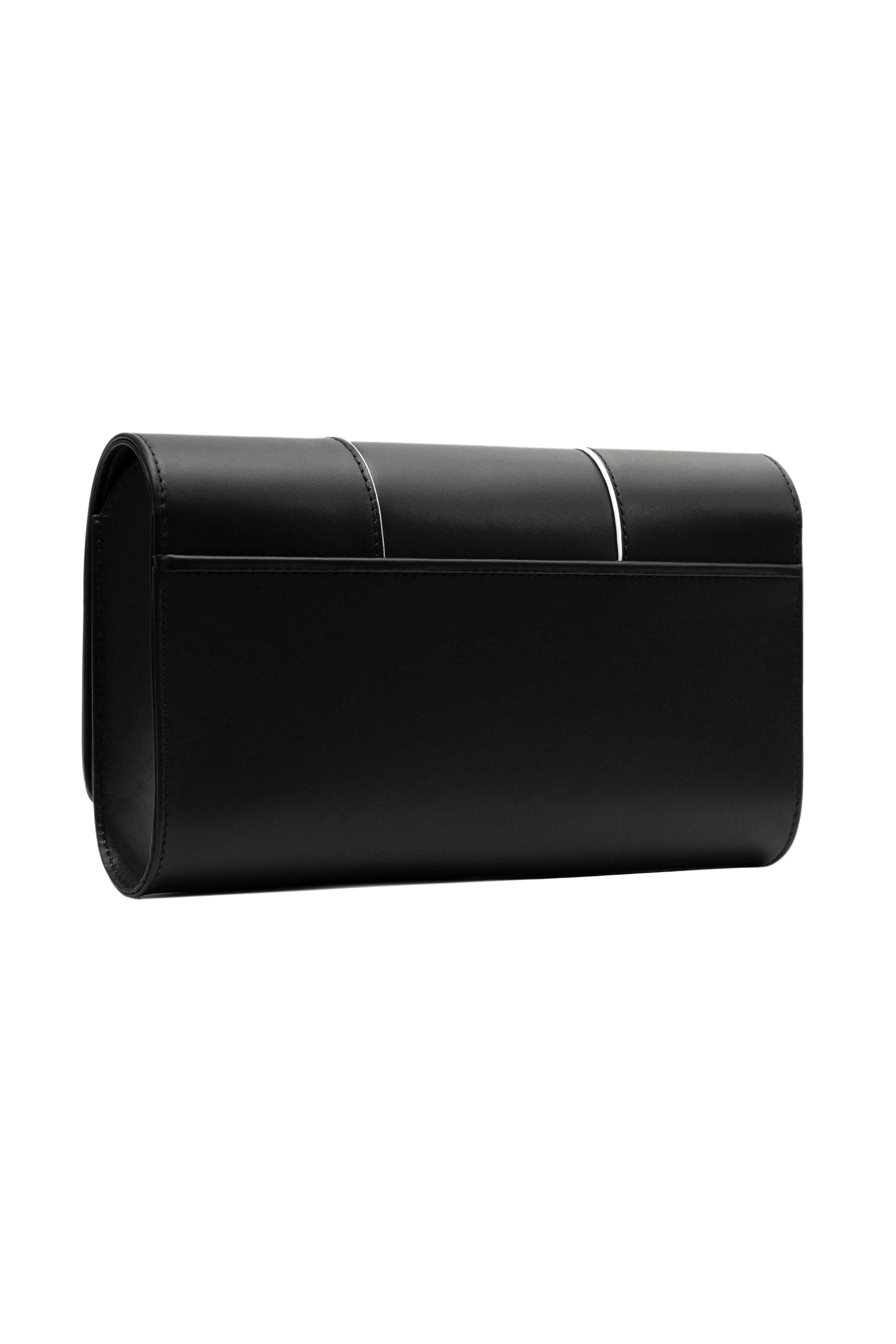 PERRIN PARIS Le Rond Clutch, Alternate, color, Black / White