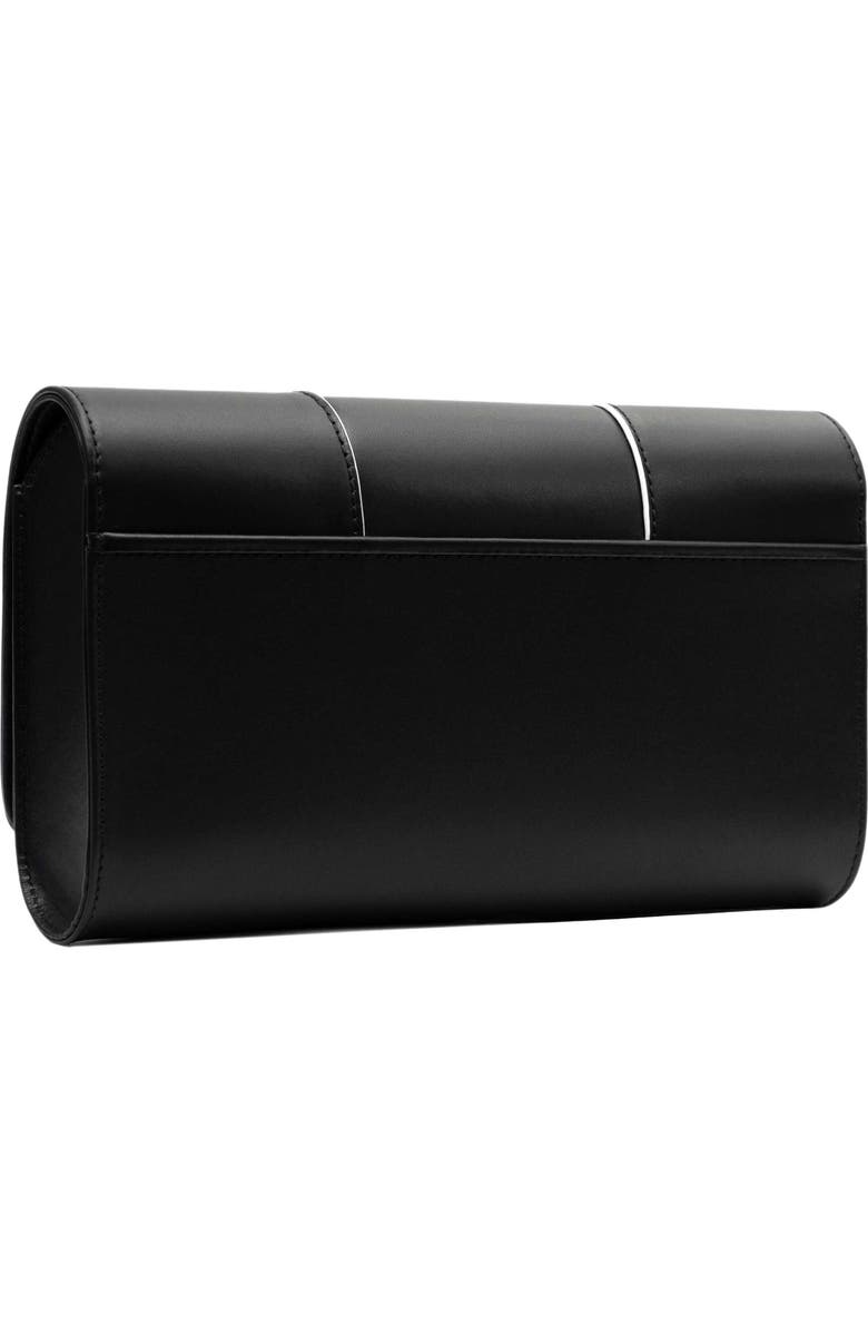 PERRIN PARIS Le Rond Clutch, Alternate, color, Black / White
