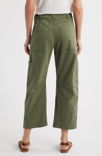 Sabrina High Waist Barrel Twill Utility Pants
