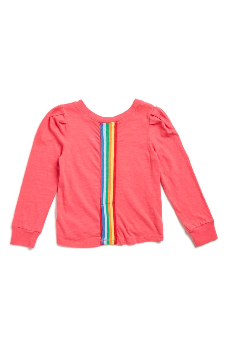 Flapdoodles Kids' Puff Sleeve Top, Alternate, color, Hot Pink