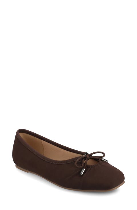 Callee Keyhole Square Toe Flat (Women)