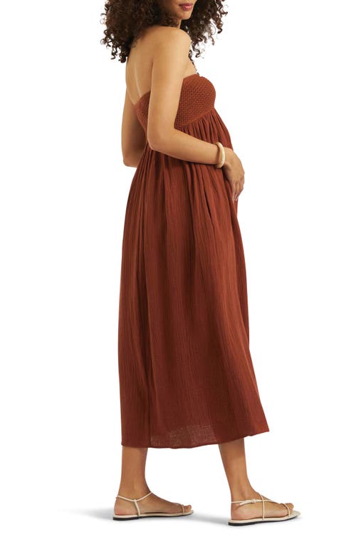 RIPE MATERNITY RIPE MATERNITY EVIE HALTER MATERNITY MAXI DRESS
