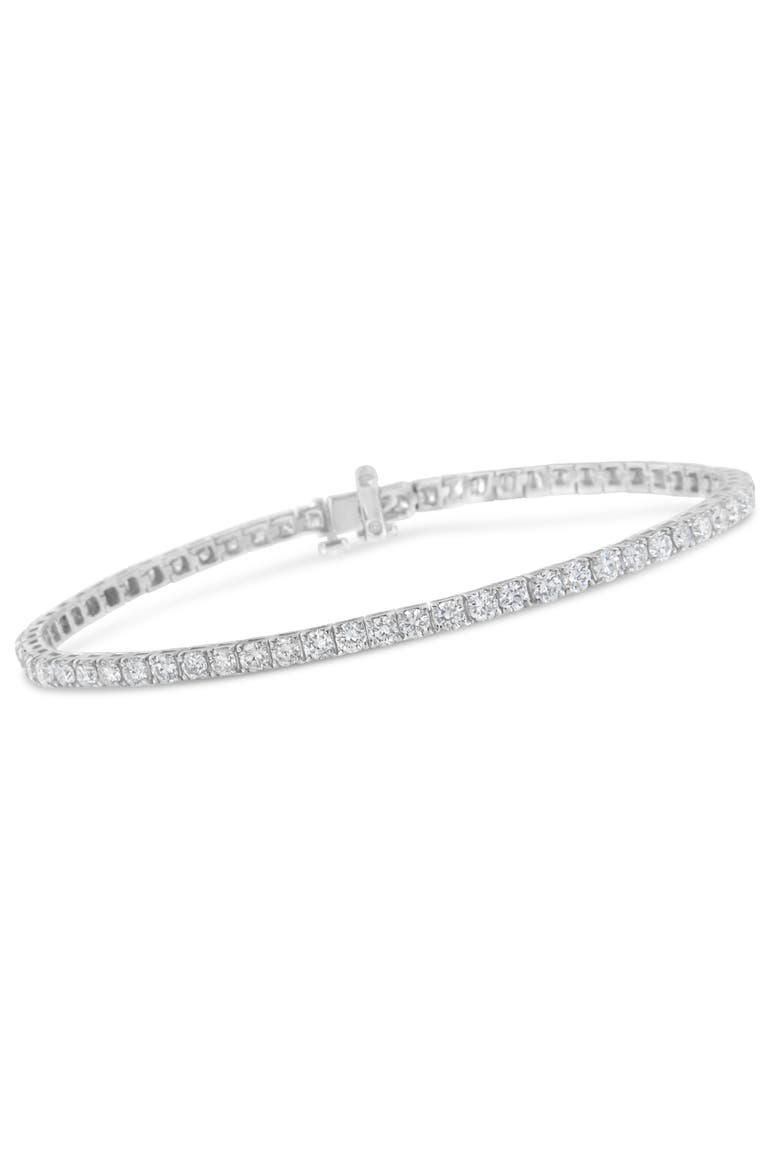 IGI Certified 5.0 Cttw Diamond 14K White Gold Tennis Bracelet, Alternate, color, White