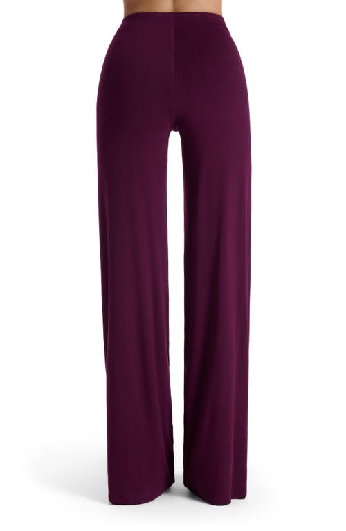 Naked Wardrobe Pull-on Wide Leg Pants In Purple