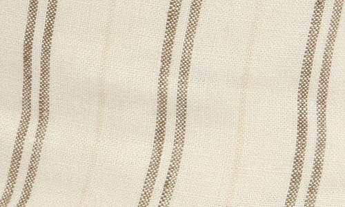 Vince Messa Stripe Hemp Bucket Hat In Cream