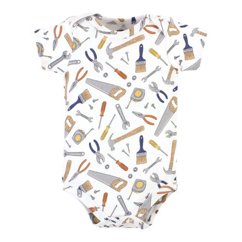 Hudson Baby Essential Cotton Bodysuits 5-piece Set In Multi