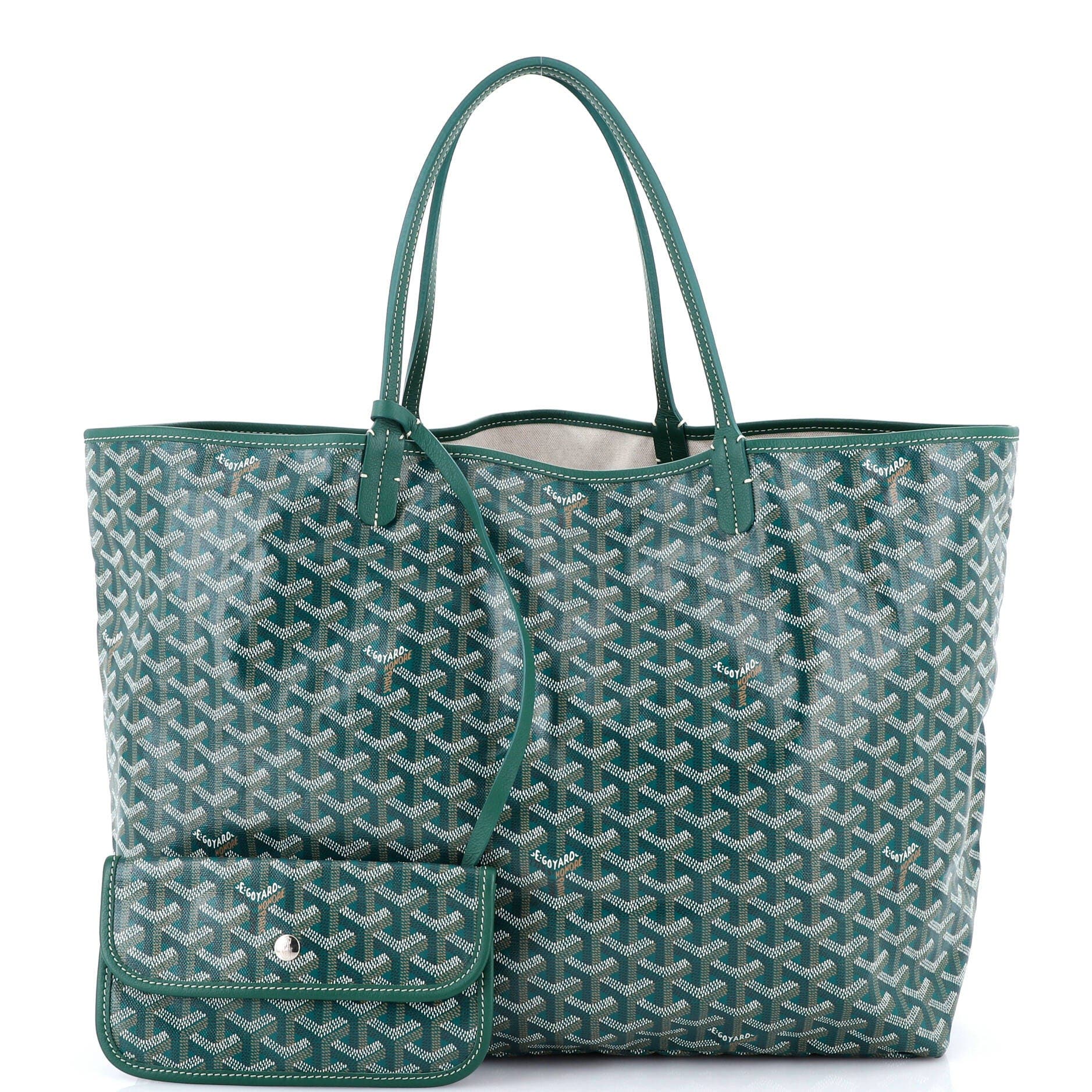 Pre-Owned Goyard Saint Louis Tote Coated Canvas GM, Alternate, color, Green