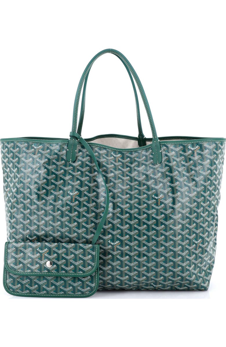 Pre-Owned Goyard Saint Louis Tote Coated Canvas GM, Alternate, color, Green
