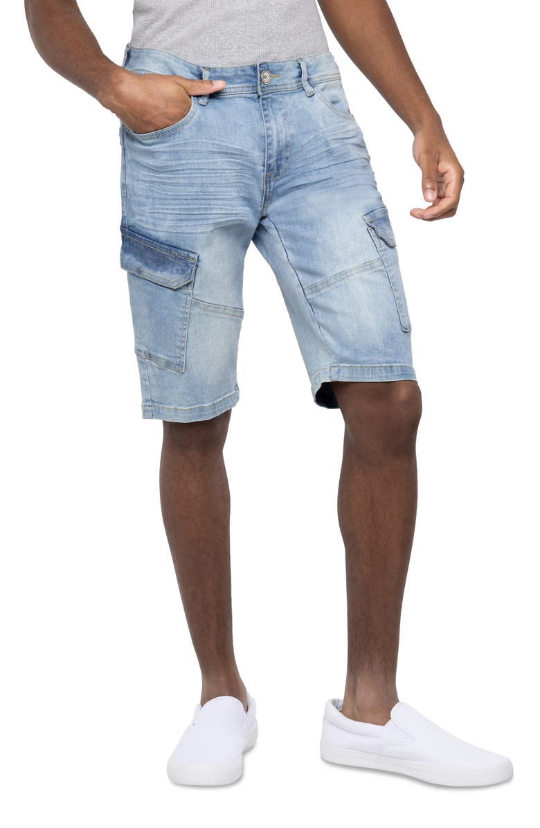 XRAY Denim Cargo Shorts, Alternate, color,