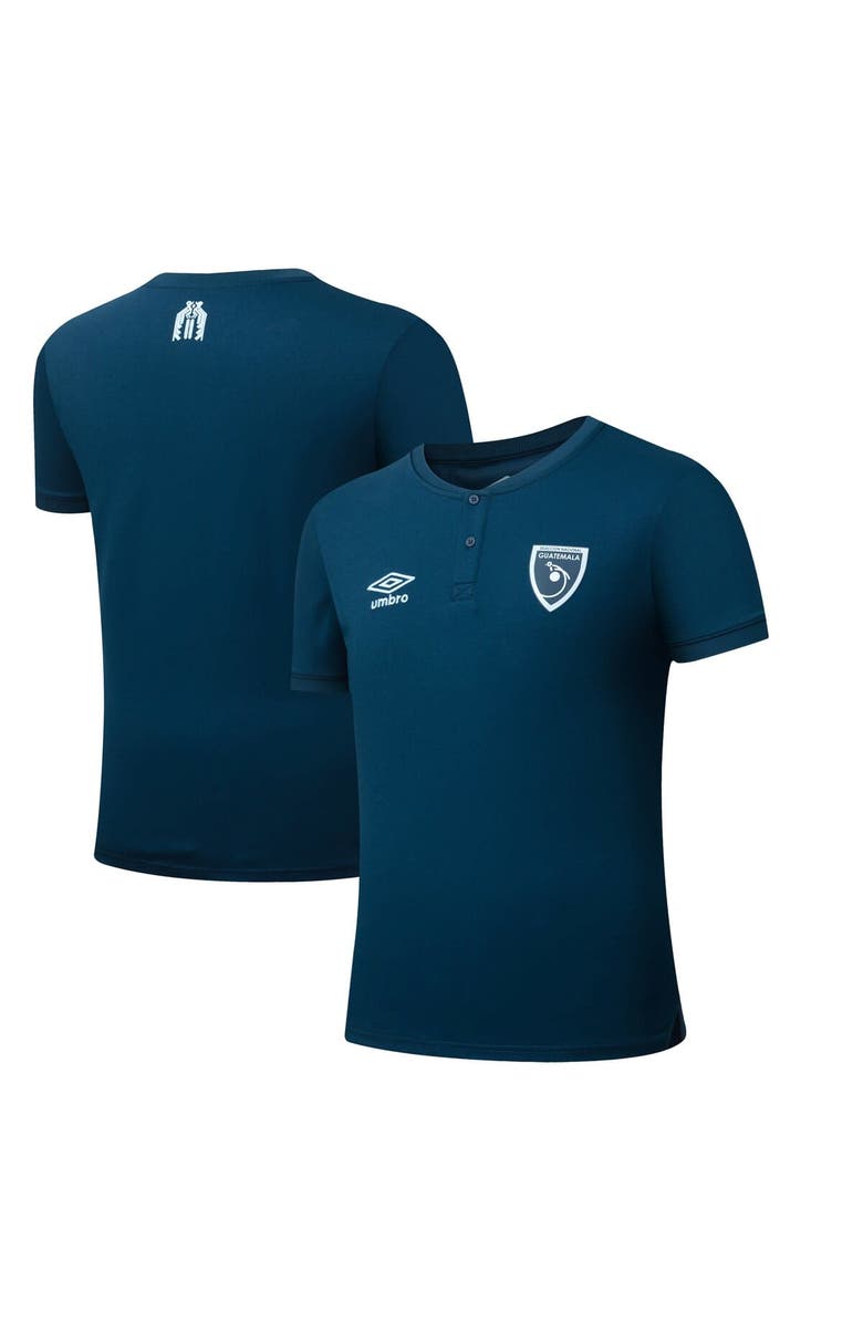 Umbro Men's Umbro Navy Guatemala National Team 2025 Crew Neck Polo, Main, color, Navy