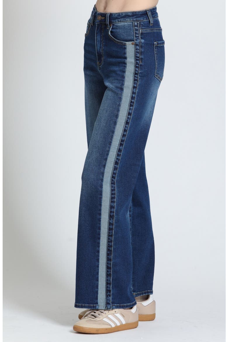 Side Line Mid Rise Bootcut Jeans, Alternate, color, MIDNIGHT INDIGO