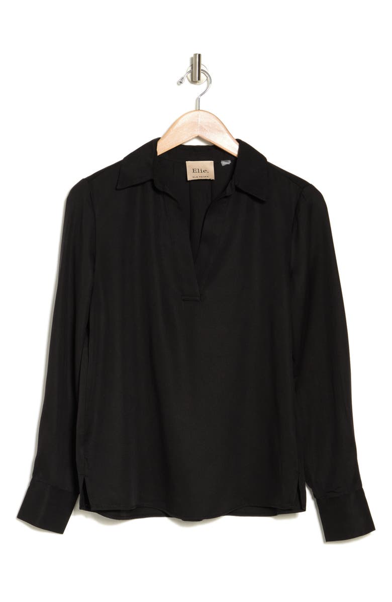 ELIE ELIE TAHARI Long Sleeve Blouse, Alternate, color, 
