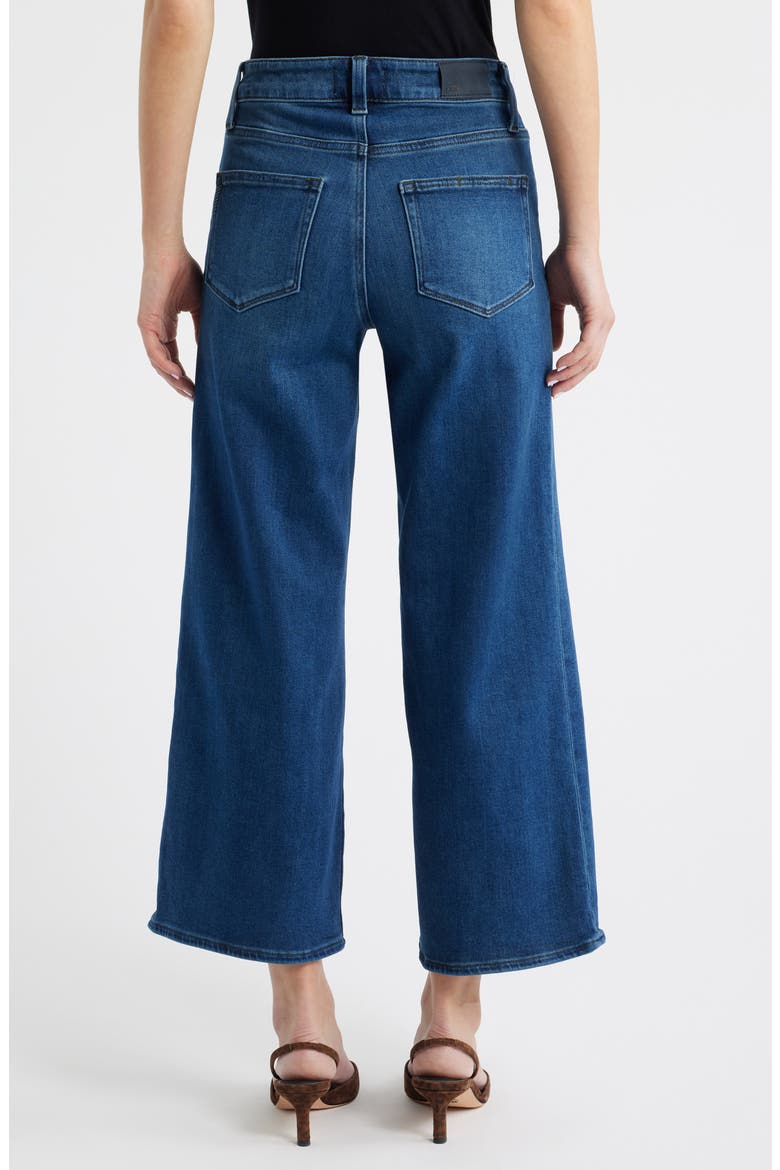 Anessa Slant Pocket High Waist Ankle Wide Leg Jeans, Alternate, color, AGENDA