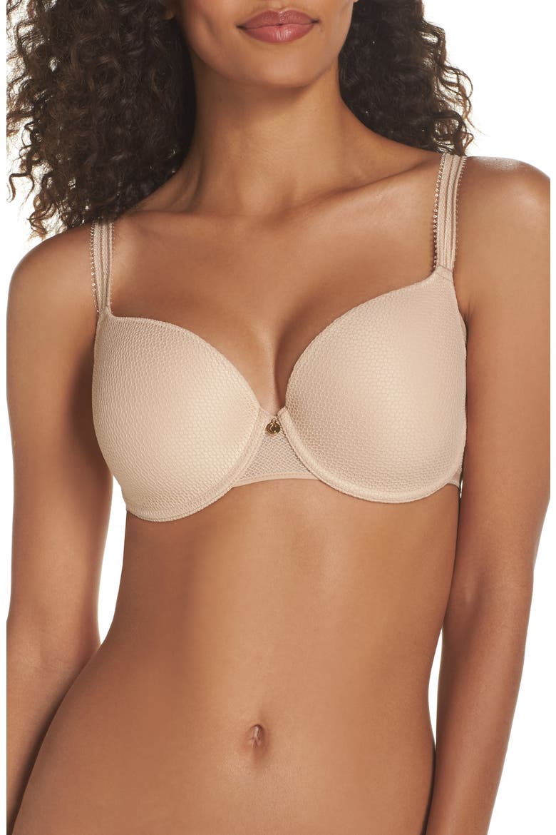 Saint Michel Underwire Back Smoothing Spacer Bra, Main, color, ULTRA NUDE