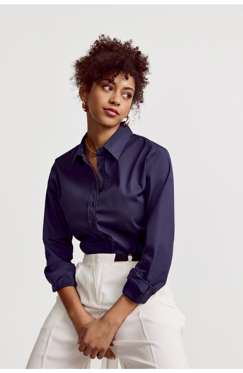 The Shirt by Rochelle Behrens The Icon Shirt, Main, color, Dark Navy