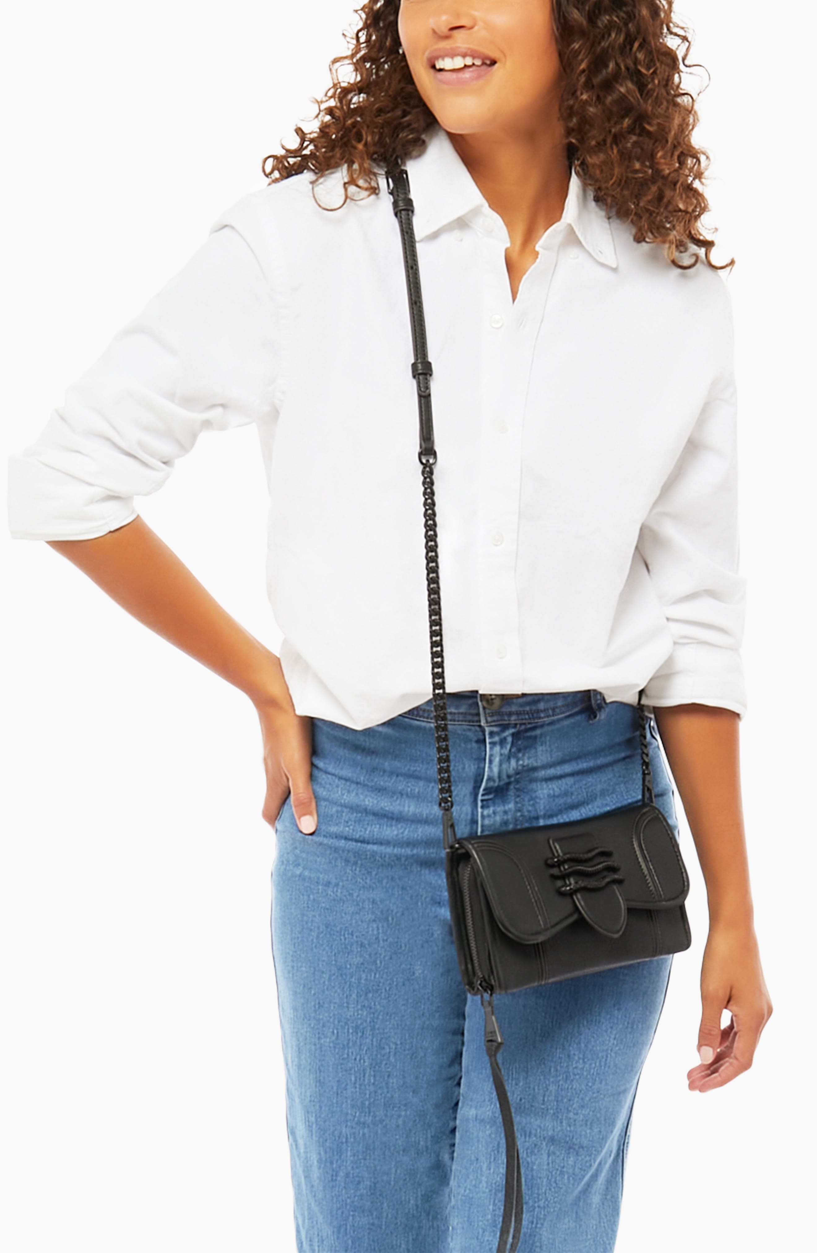 Aimee Kestenberg Fierce & Fab Leather Wallet on a Chain, Alternate, color, 