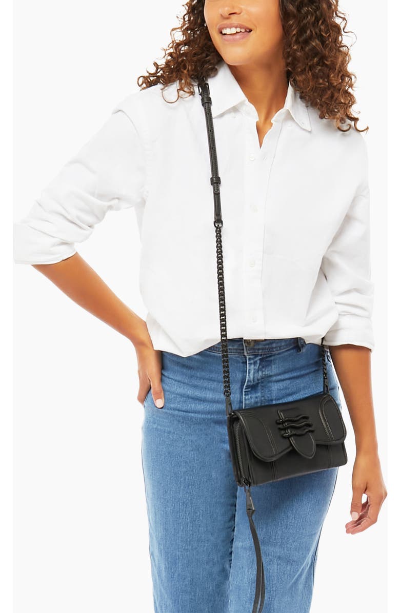 Aimee Kestenberg Fierce & Fab Leather Wallet on a Chain, Alternate, color,