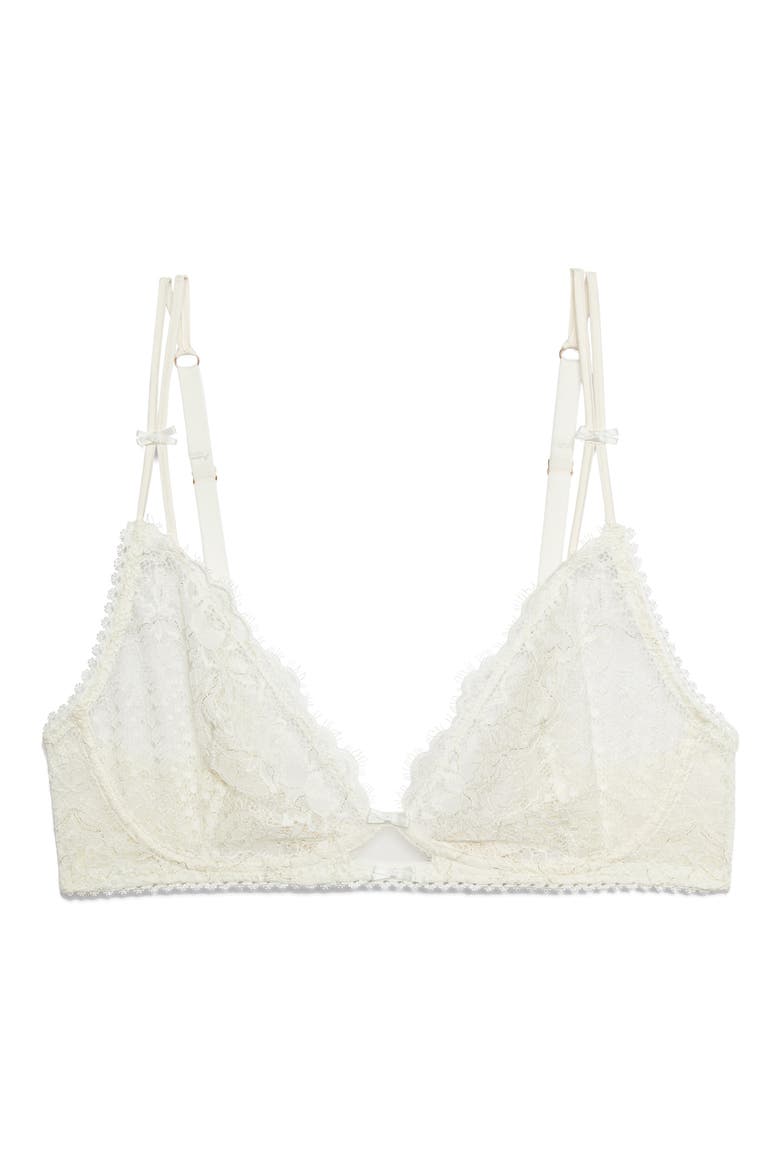 Brillance Lace Underwire Bra, Alternate, color, ECRU