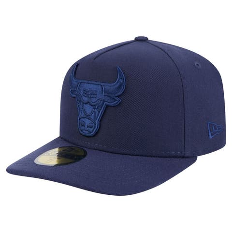 Men's New Era  Navy Chicago Bulls Colorpack A-Frame Pinch Front 59FIFTY Fitted Hat