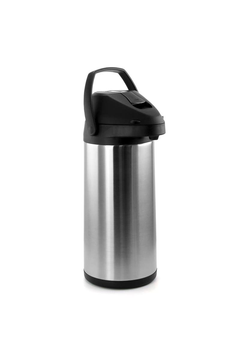 Megachef 5L Stainless Steel Airpot Hot Water Dispenser for Coffee and Tea, Main, color, Silver