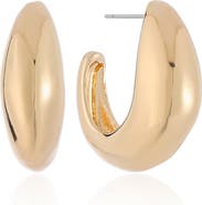 Ettika Smooth Hoop Earrings