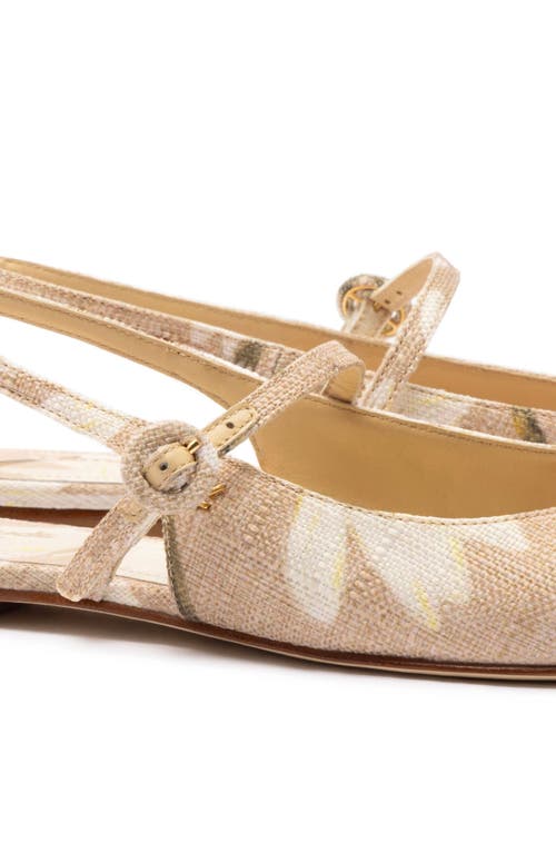 Larroude Georgina Ballet Flat In Beige