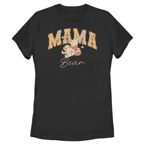 Women's Winnie the Pooh Collegiate Mama Bear  Graphic T-Shirt