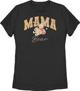 Winnie the Pooh Women's Winnie the Pooh Collegiate Mama Bear  Graphic T-Shirt