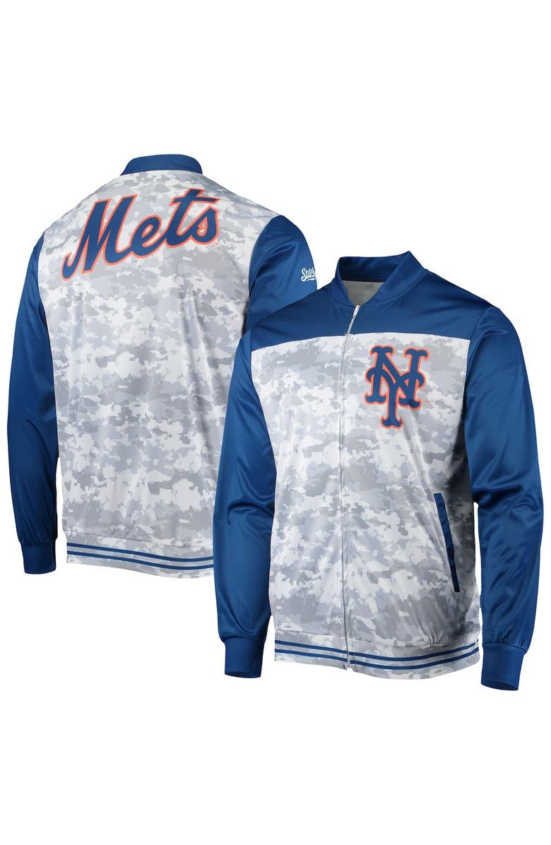 STITCHES Men's Stitches Royal New York Mets Camo Full-Zip Jacket, Main, color, Royal