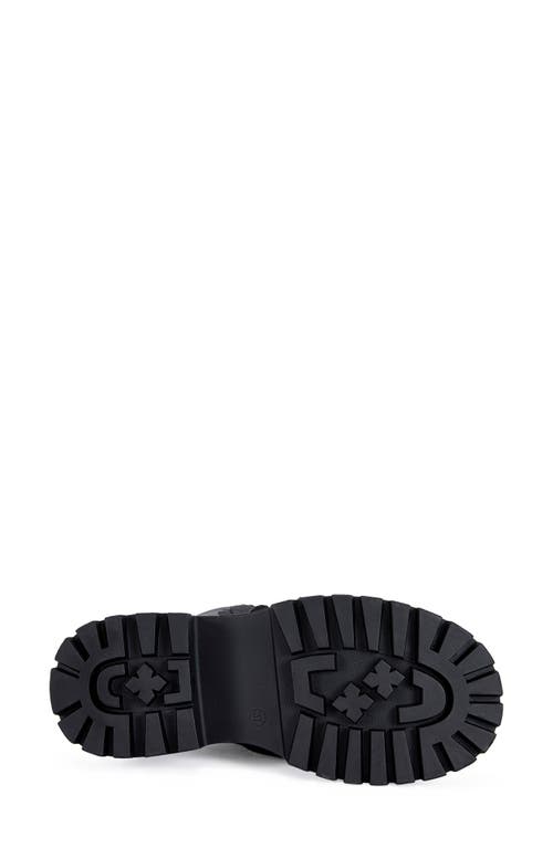 Azalea Wang Devoir Platform Lug Sole Boot In Black