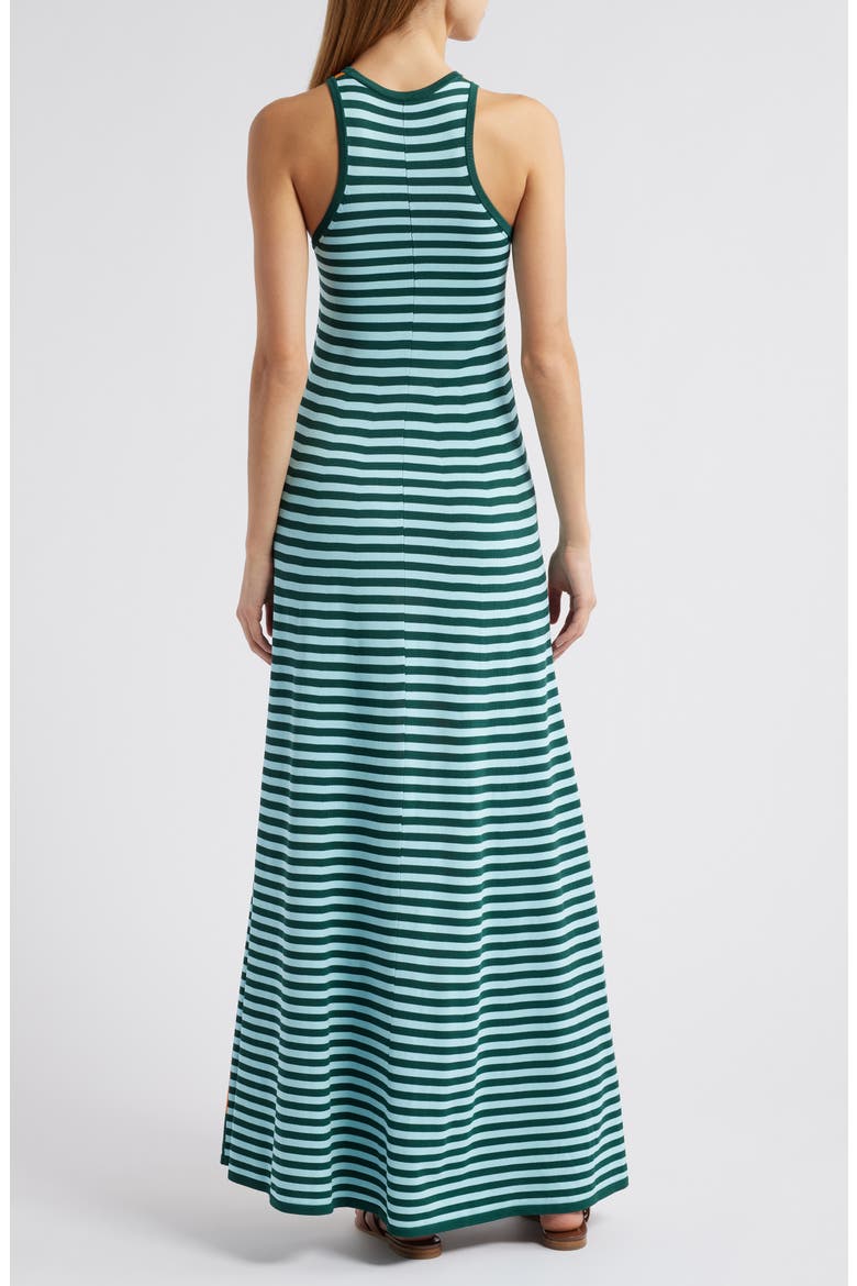 The Oria Stripe Maxi Dress, Alternate, color, MARMALADE  EVERGREEN/ SKY