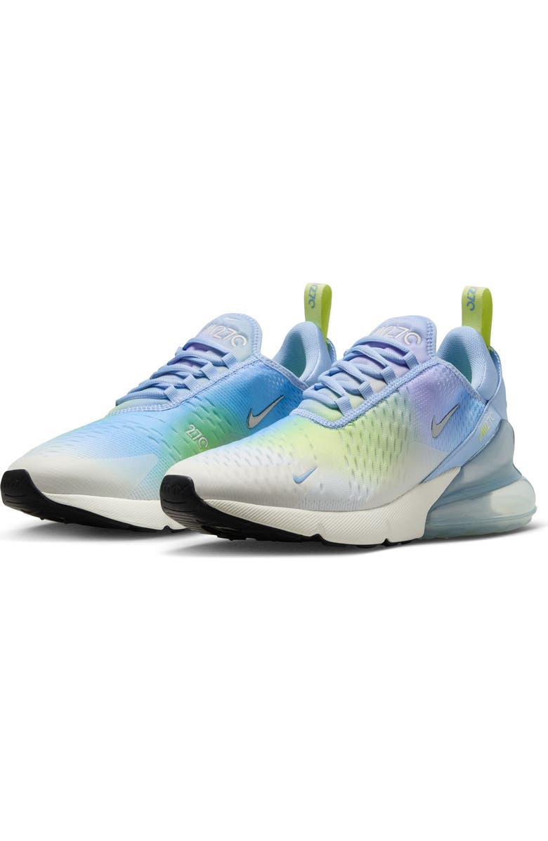 Nike Air Max 270 Sneaker, Main, color, Aluminum/ Silver/ Hydrangeas