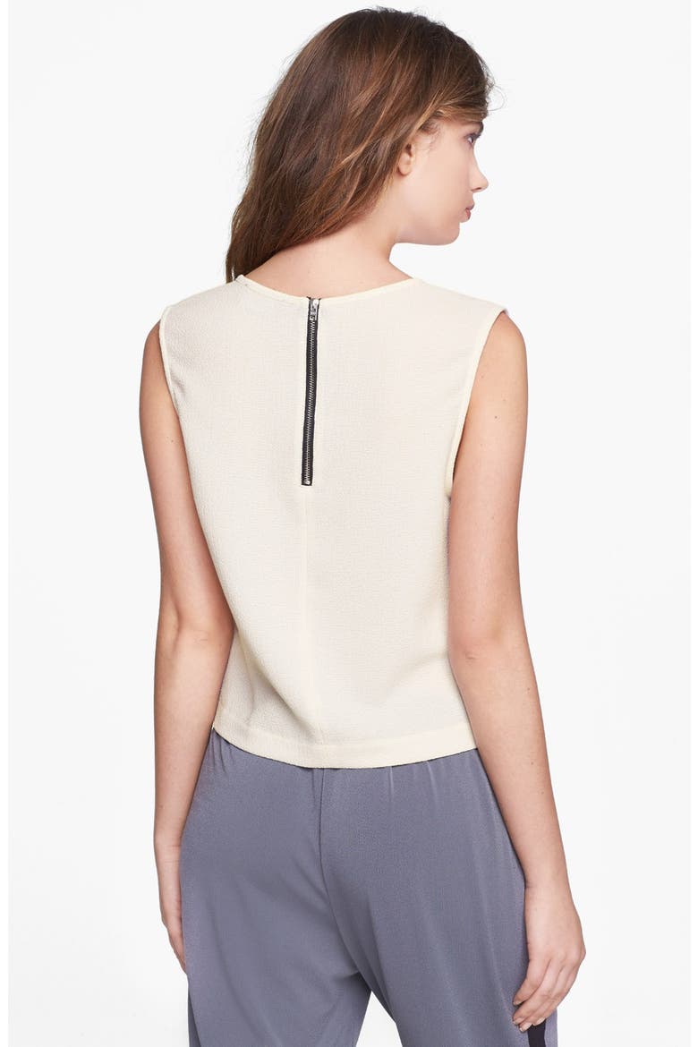 ASTR Embellished Collar Shell, Alternate, color, IVORY